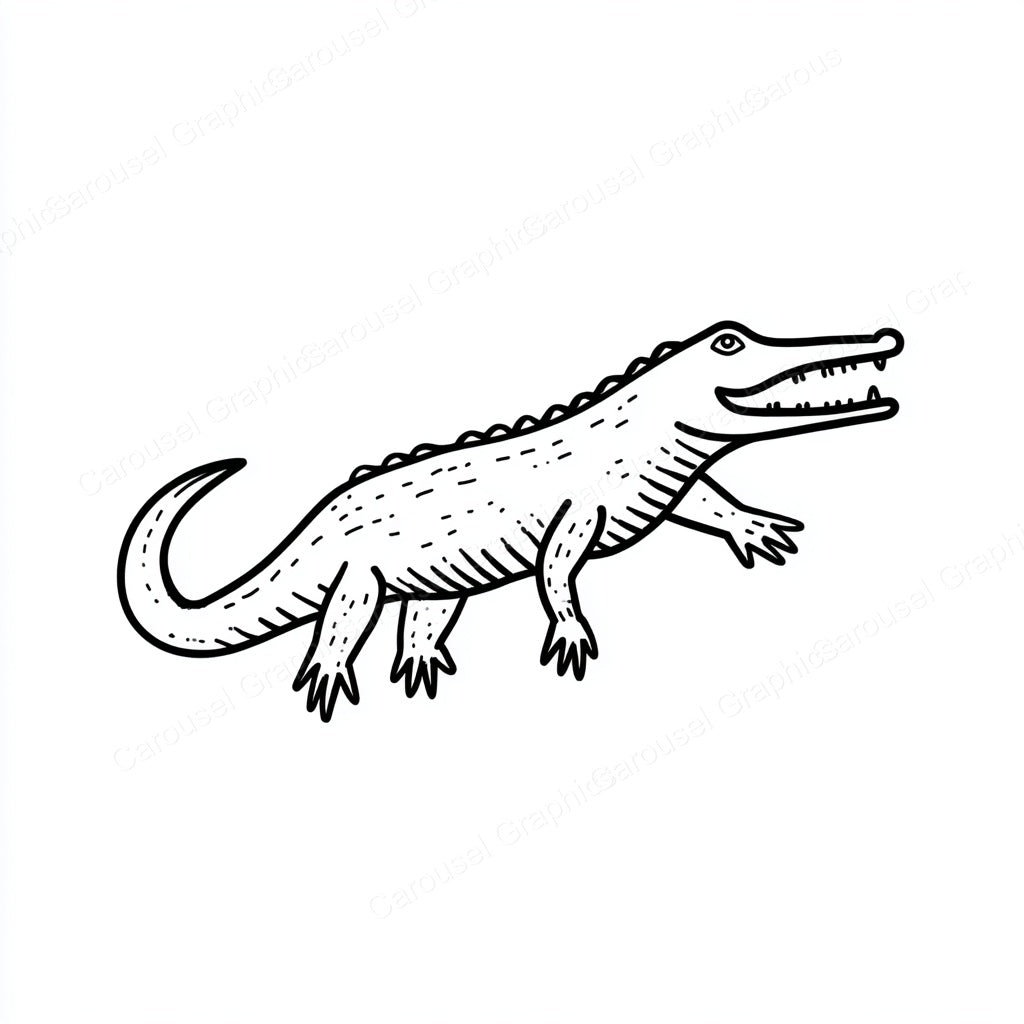 Alligator Vector Graphic preview