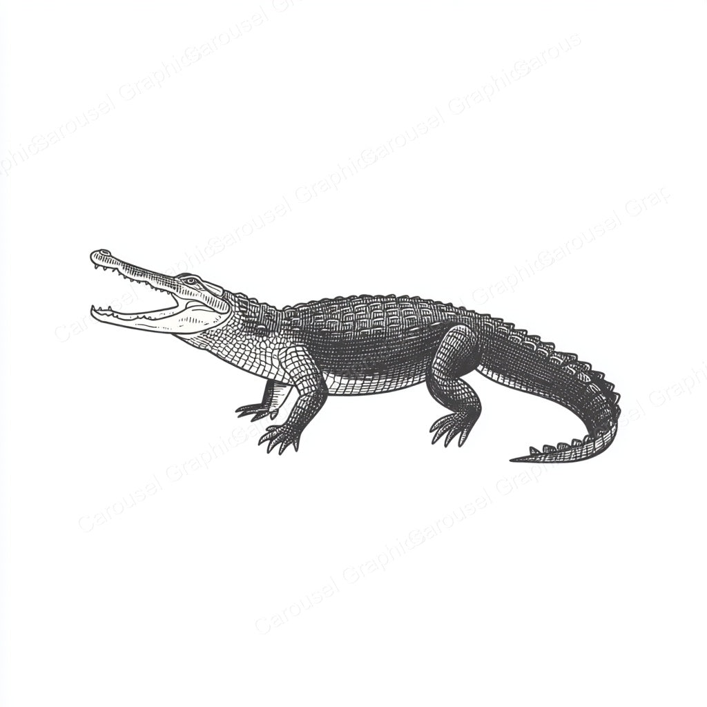 Alligator Vector Graphic preview