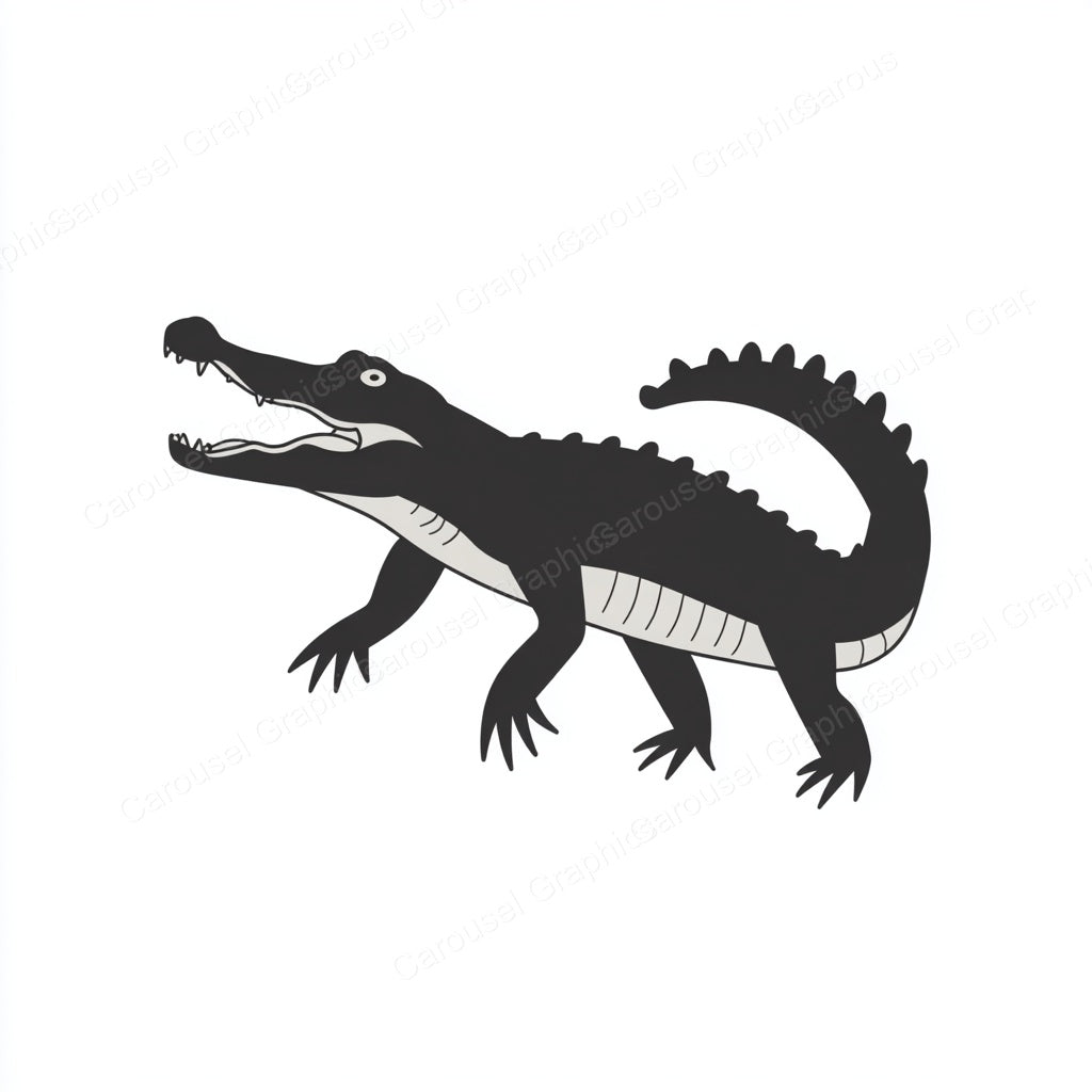 Alligator Vector Graphic preview