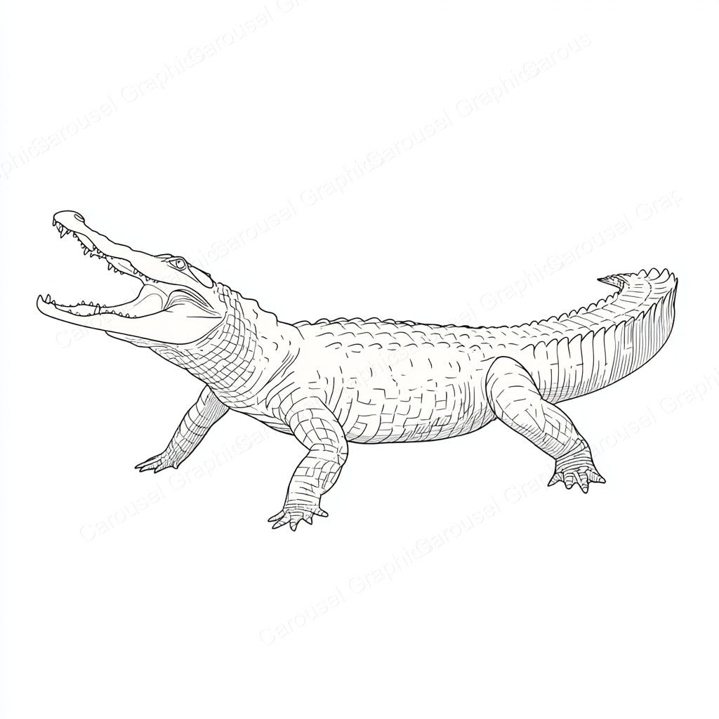 Alligator Vector Graphic preview