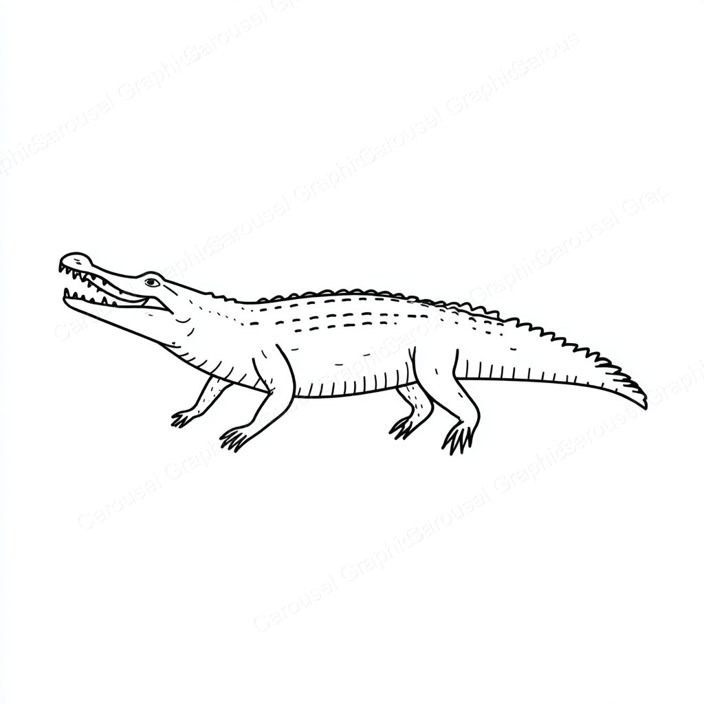 Alligator Vector Graphic preview