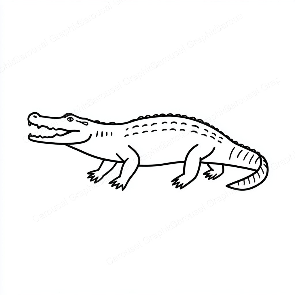 Alligator Vector Graphic preview