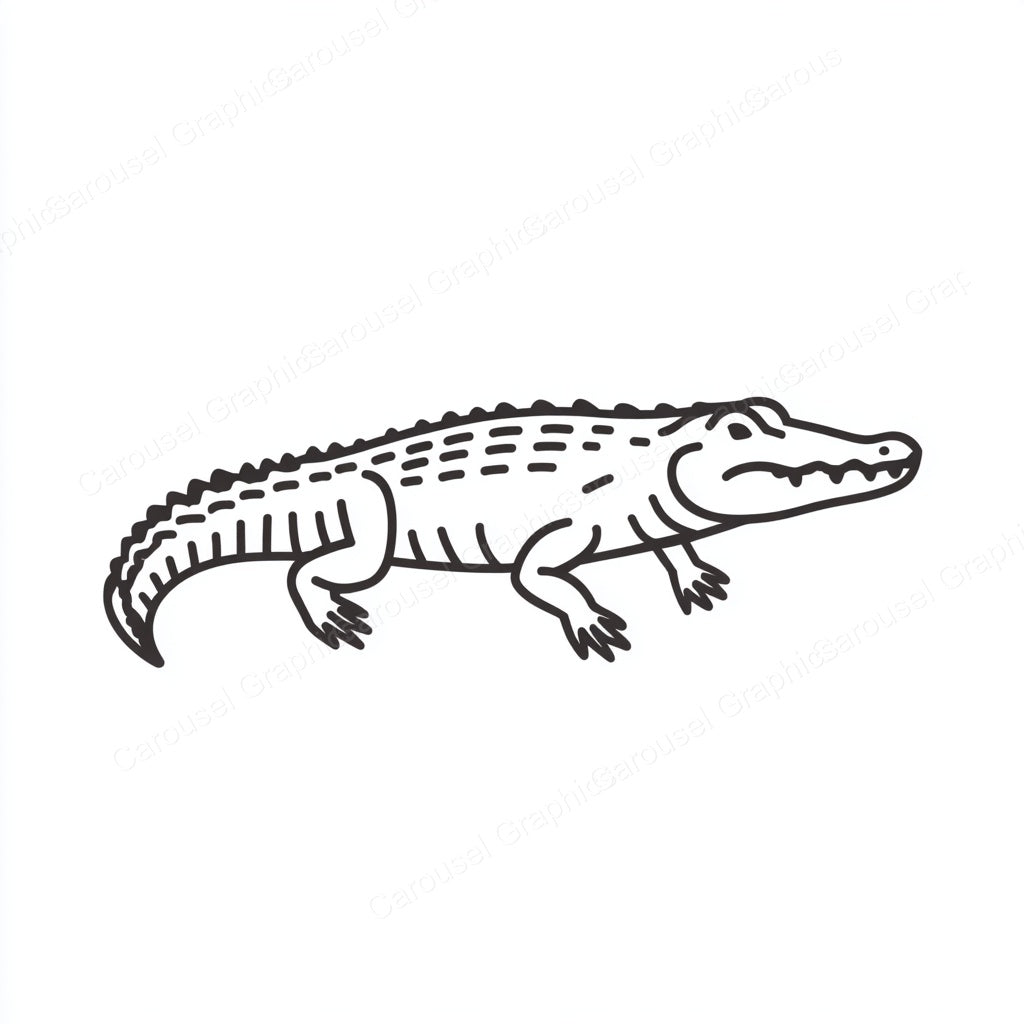 Alligator Vector Graphic preview