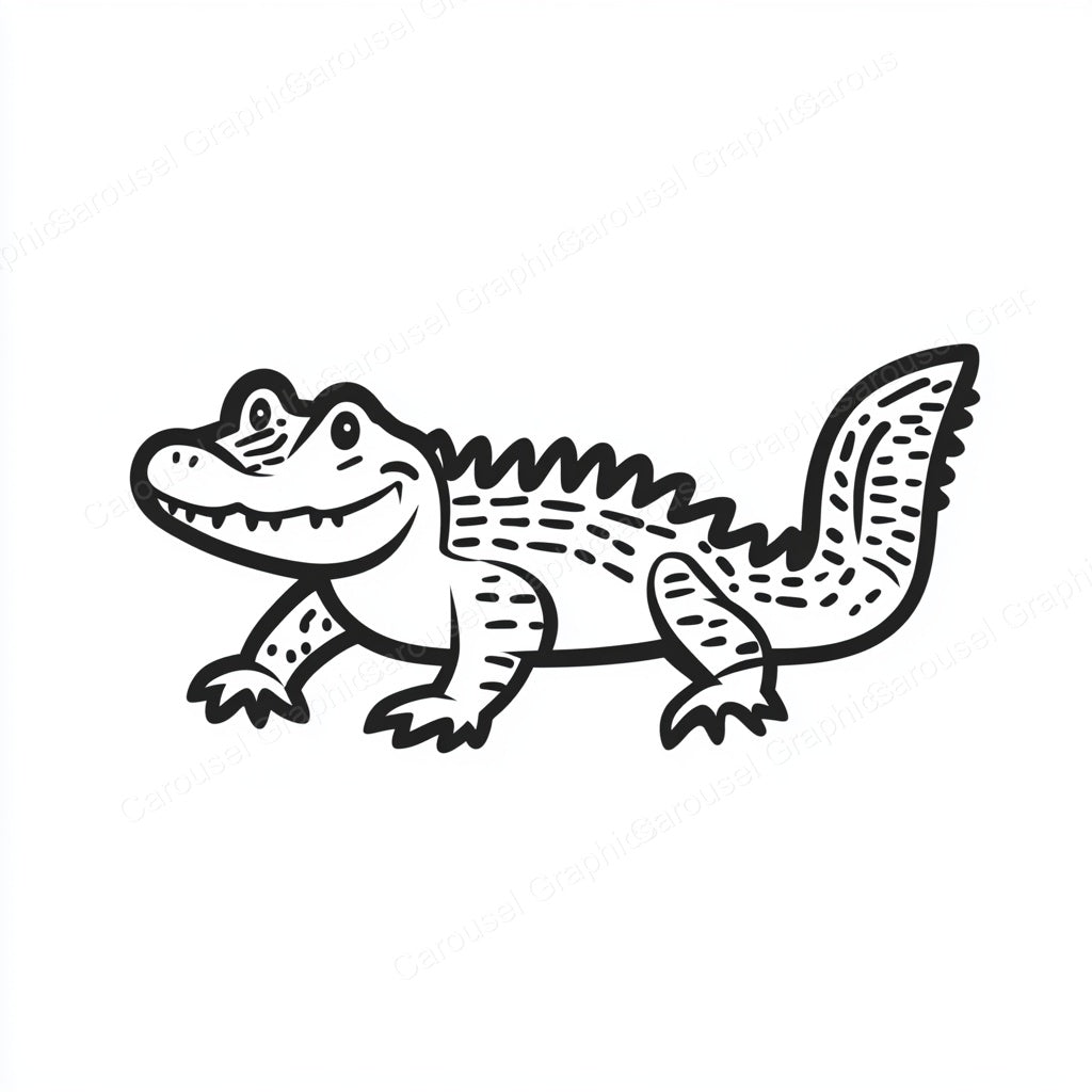 Alligator Vector Graphic preview