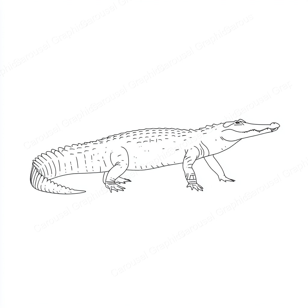 Alligator Vector Graphic preview