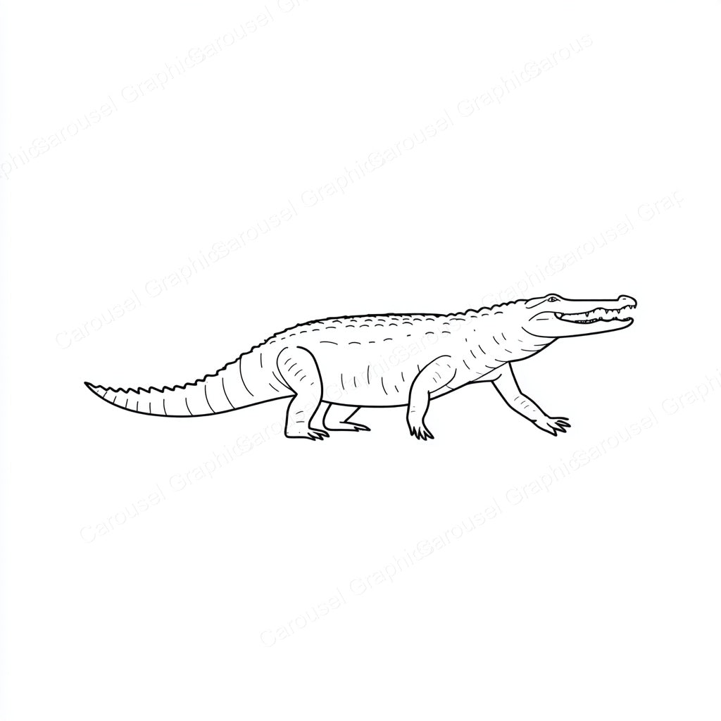 Alligator Vector Graphic preview