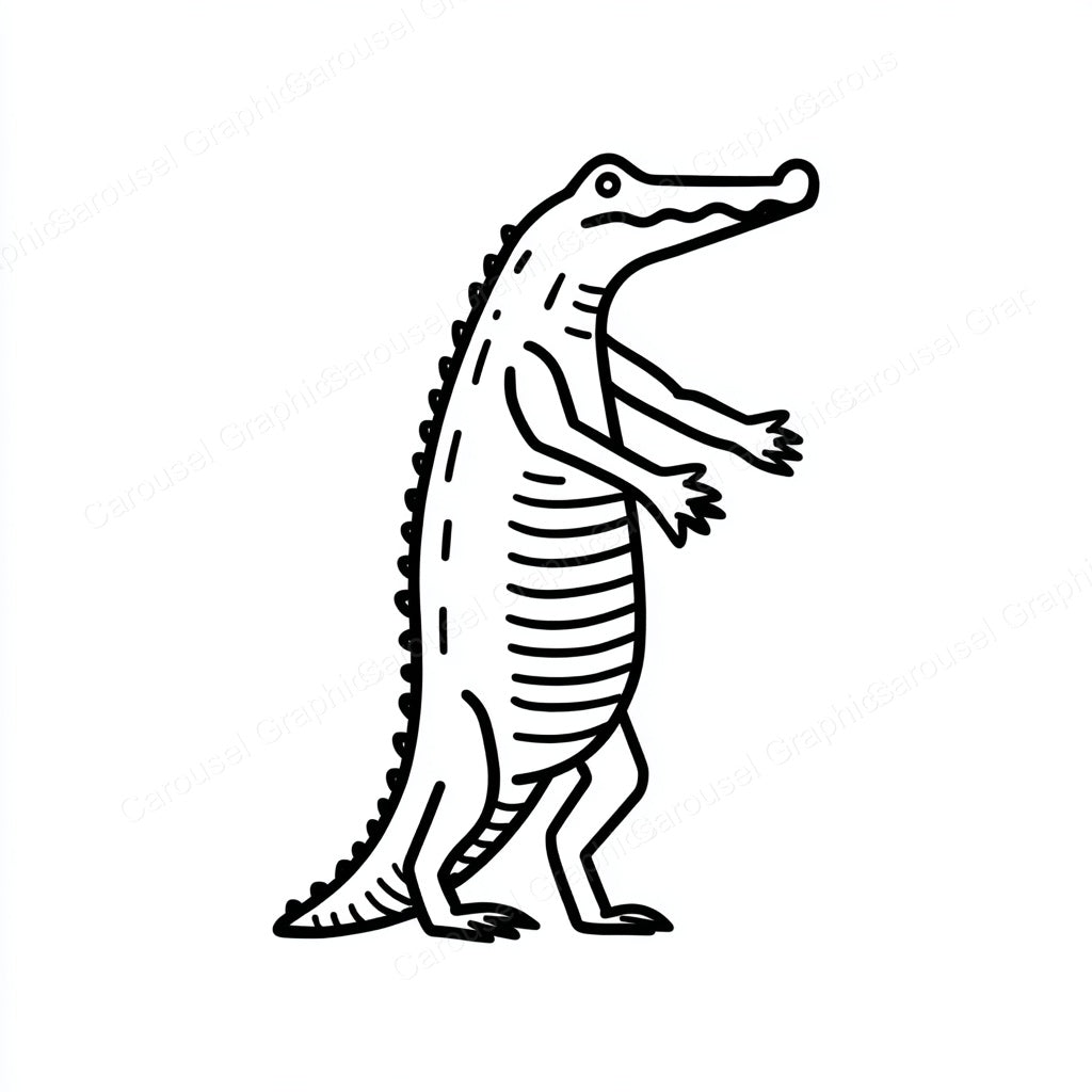 Alligator Vector Graphic preview