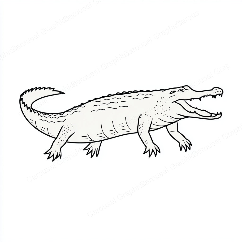 Alligator Vector Graphic preview