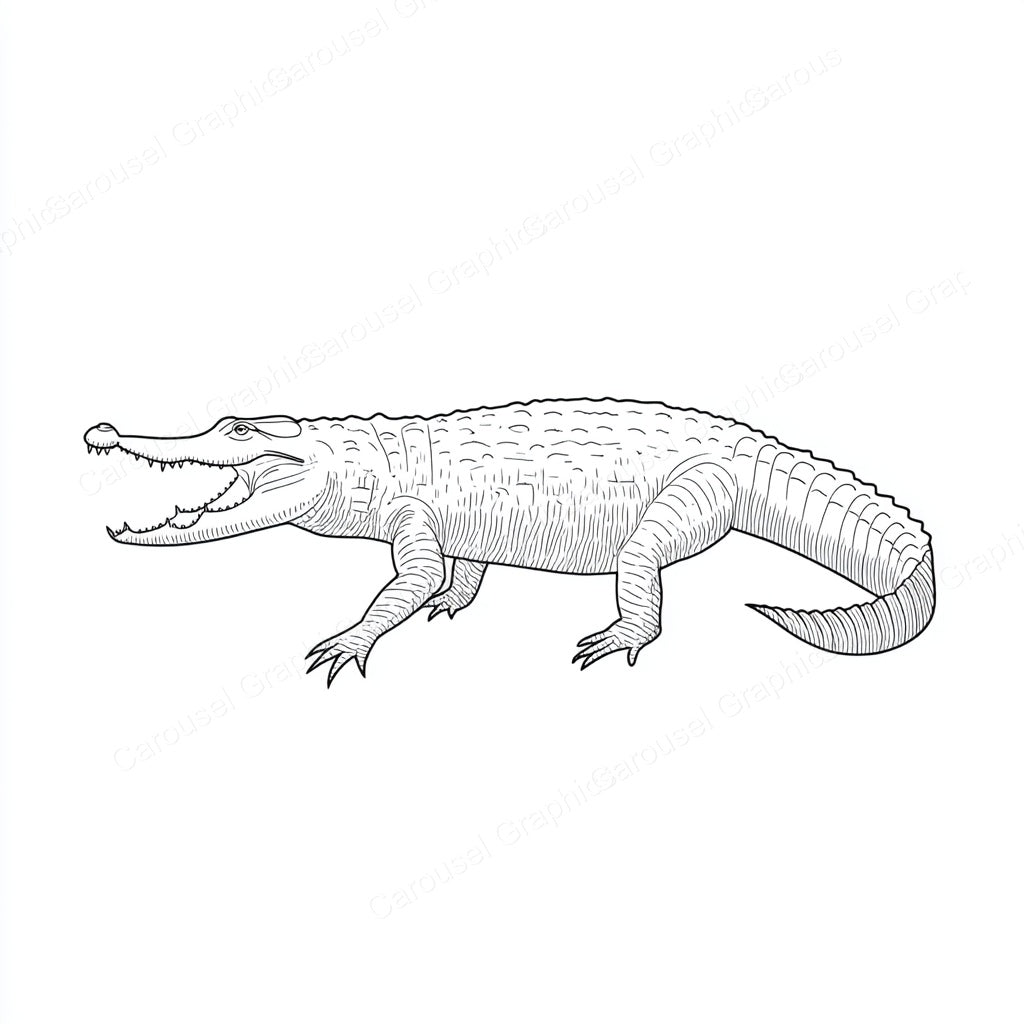 Alligator Vector Graphic preview