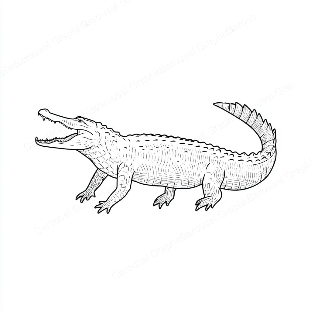 Alligator Vector Graphic preview