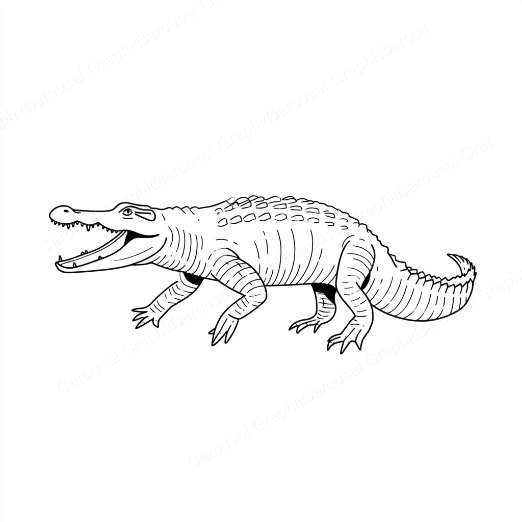 Alligator Vector Graphic preview
