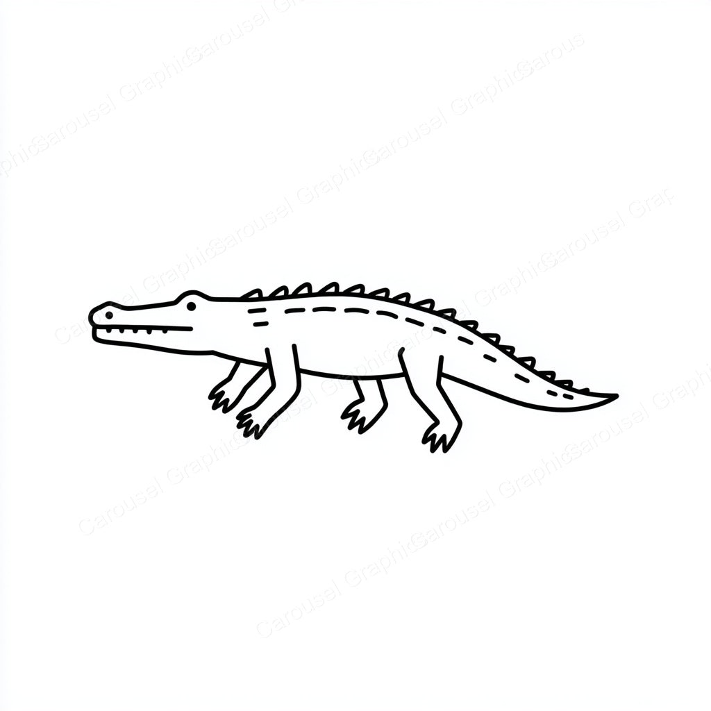 Alligator Vector Graphic preview