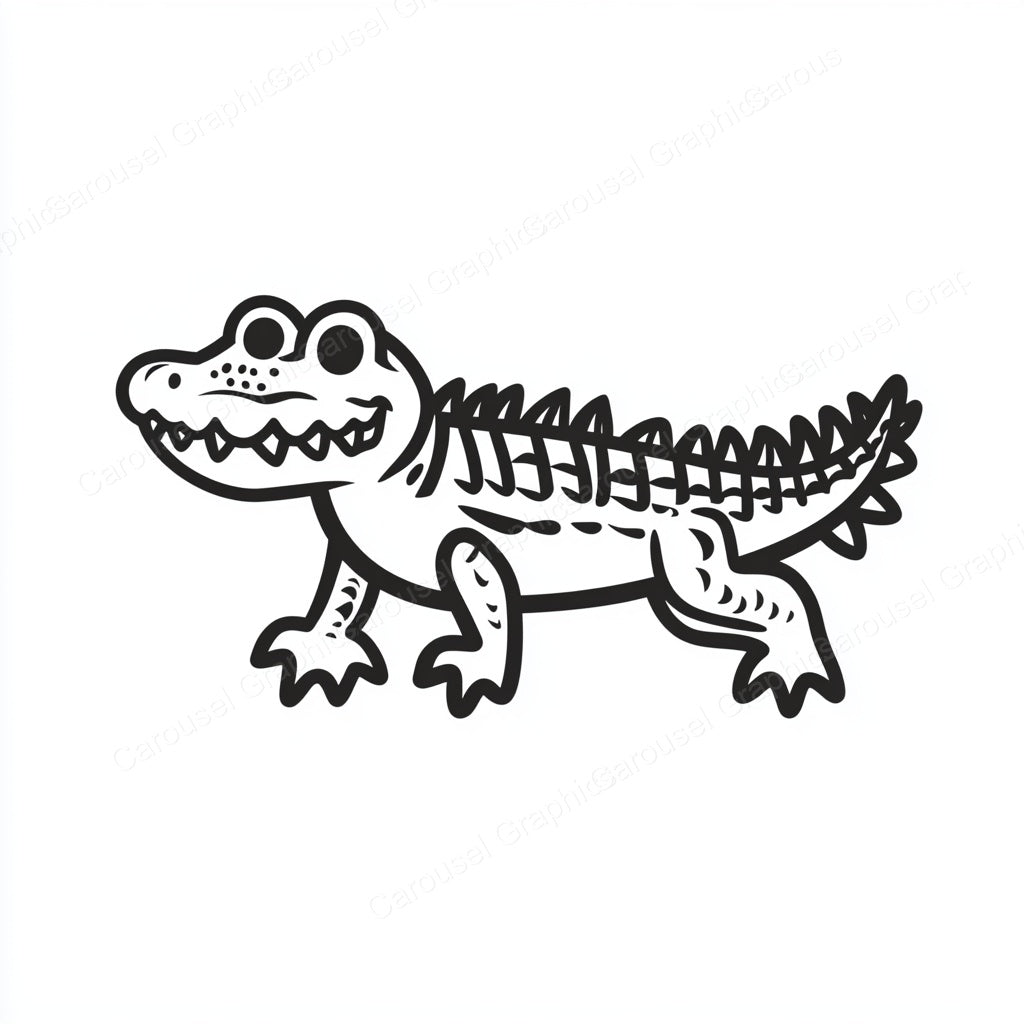 Alligator Vector Graphic preview