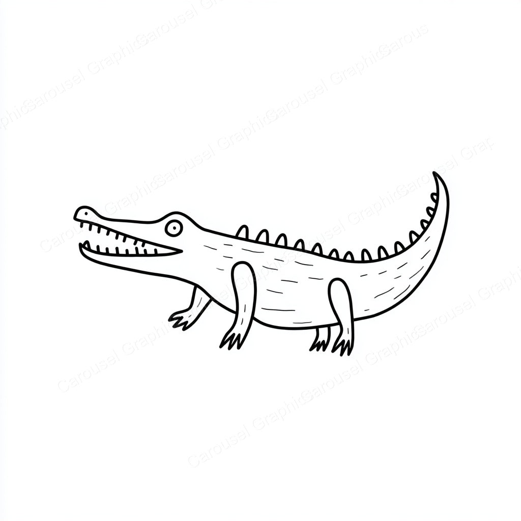 Alligator Vector Graphic preview