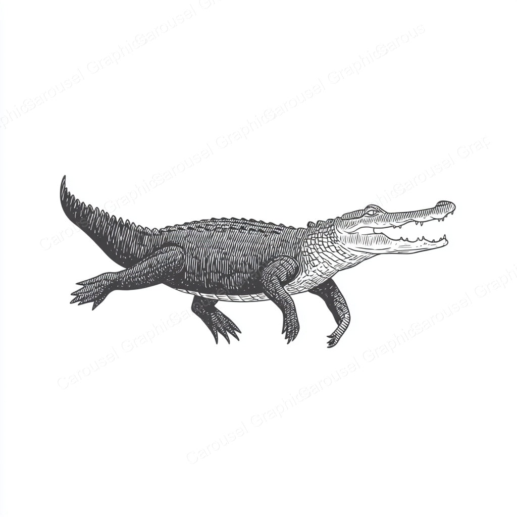 Alligator Vector Graphic preview
