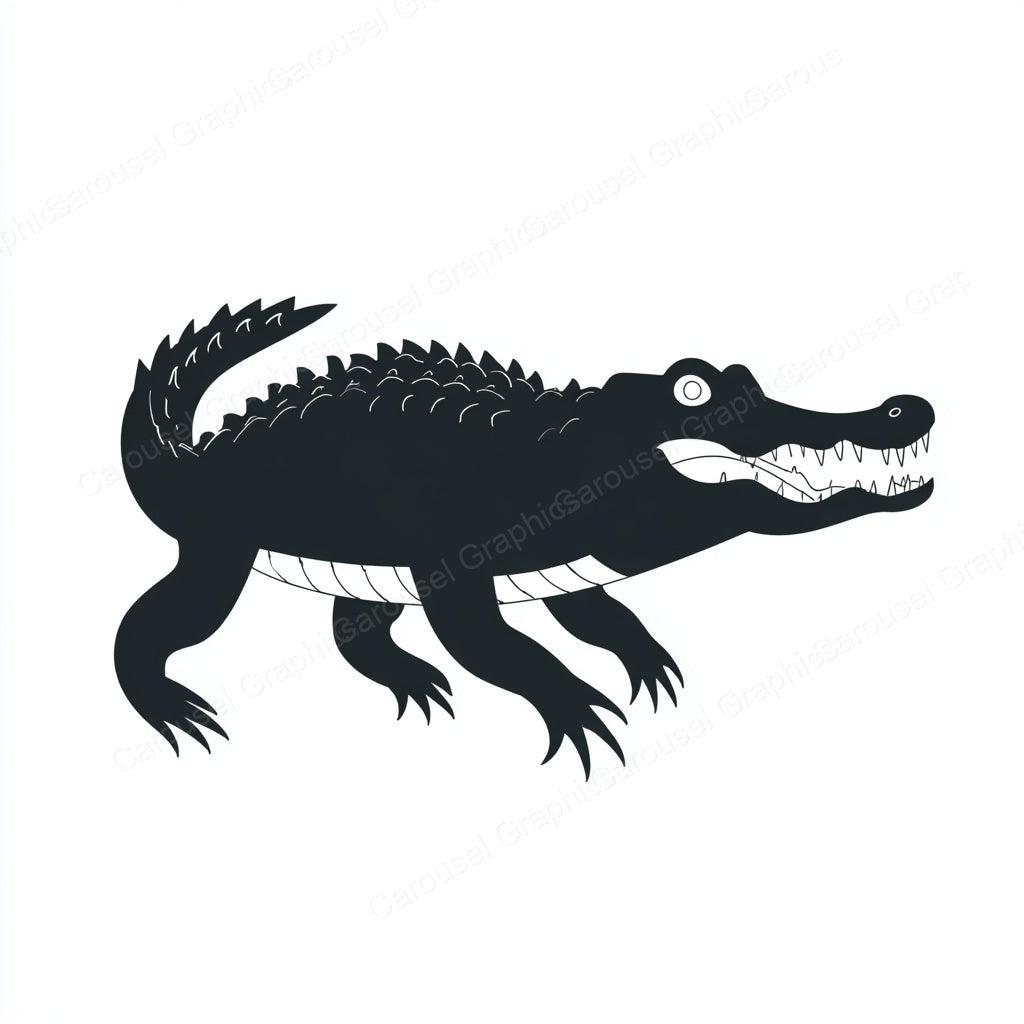 Alligator Vector Graphic preview