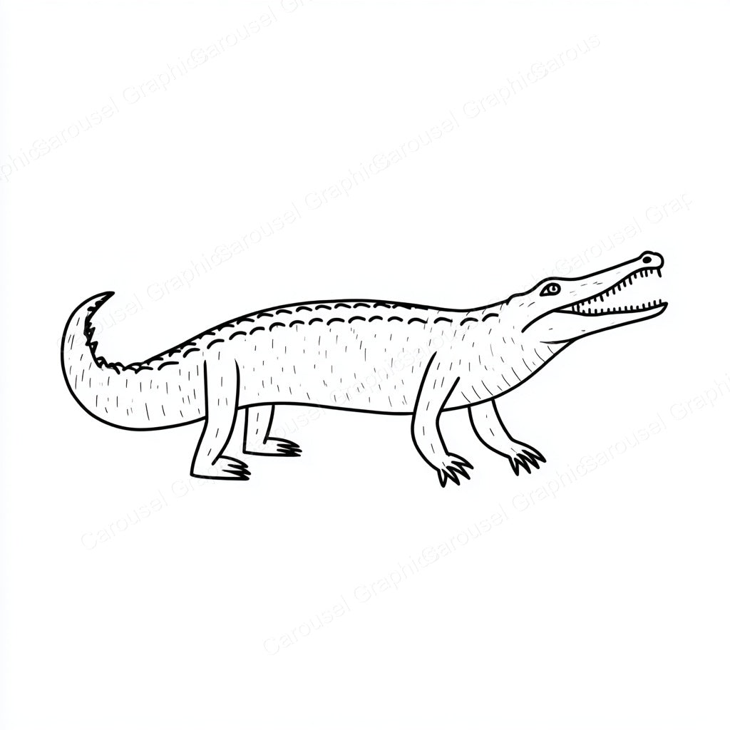 Alligator Vector Graphic preview
