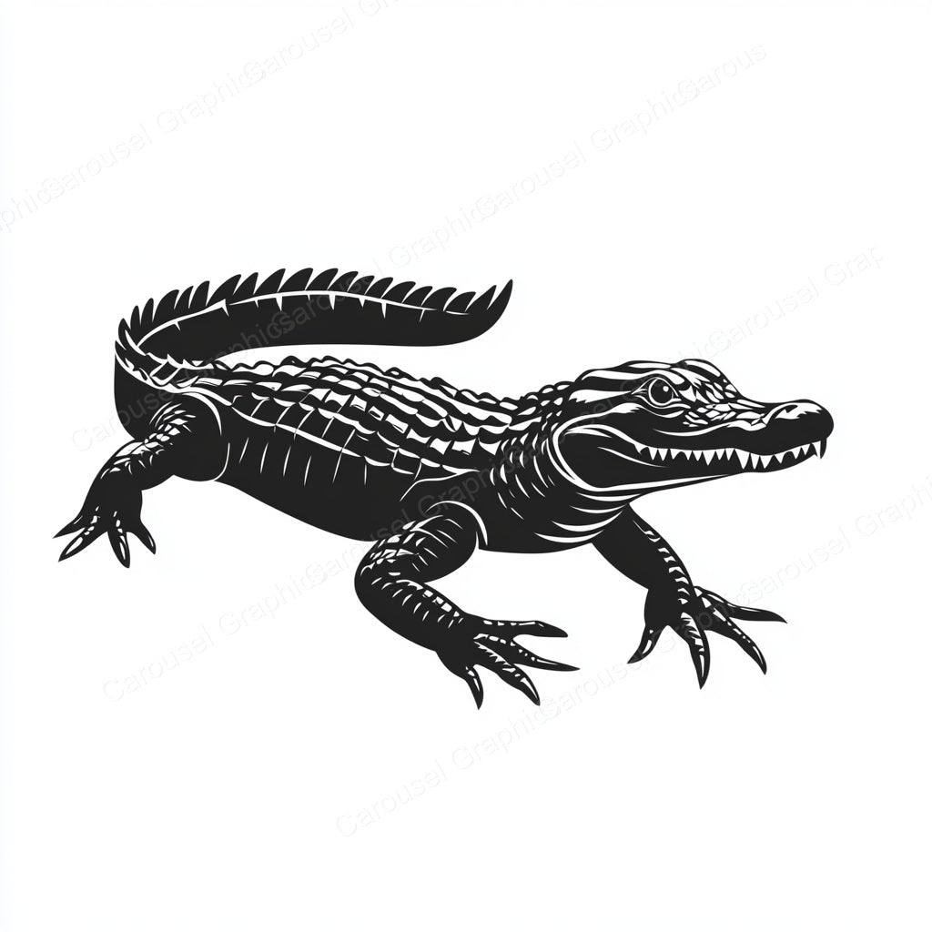 Alligator Vector Graphic preview