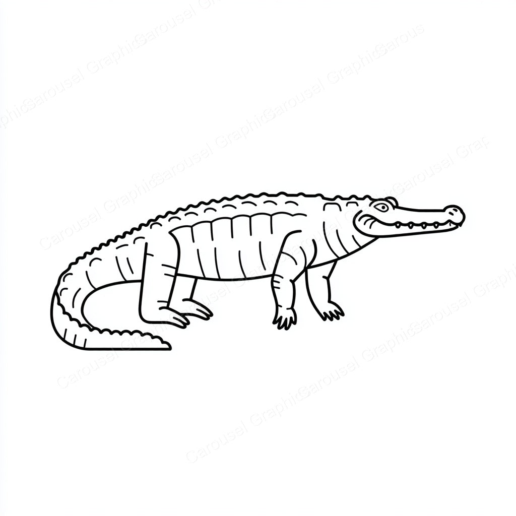 Alligator Vector Graphic preview