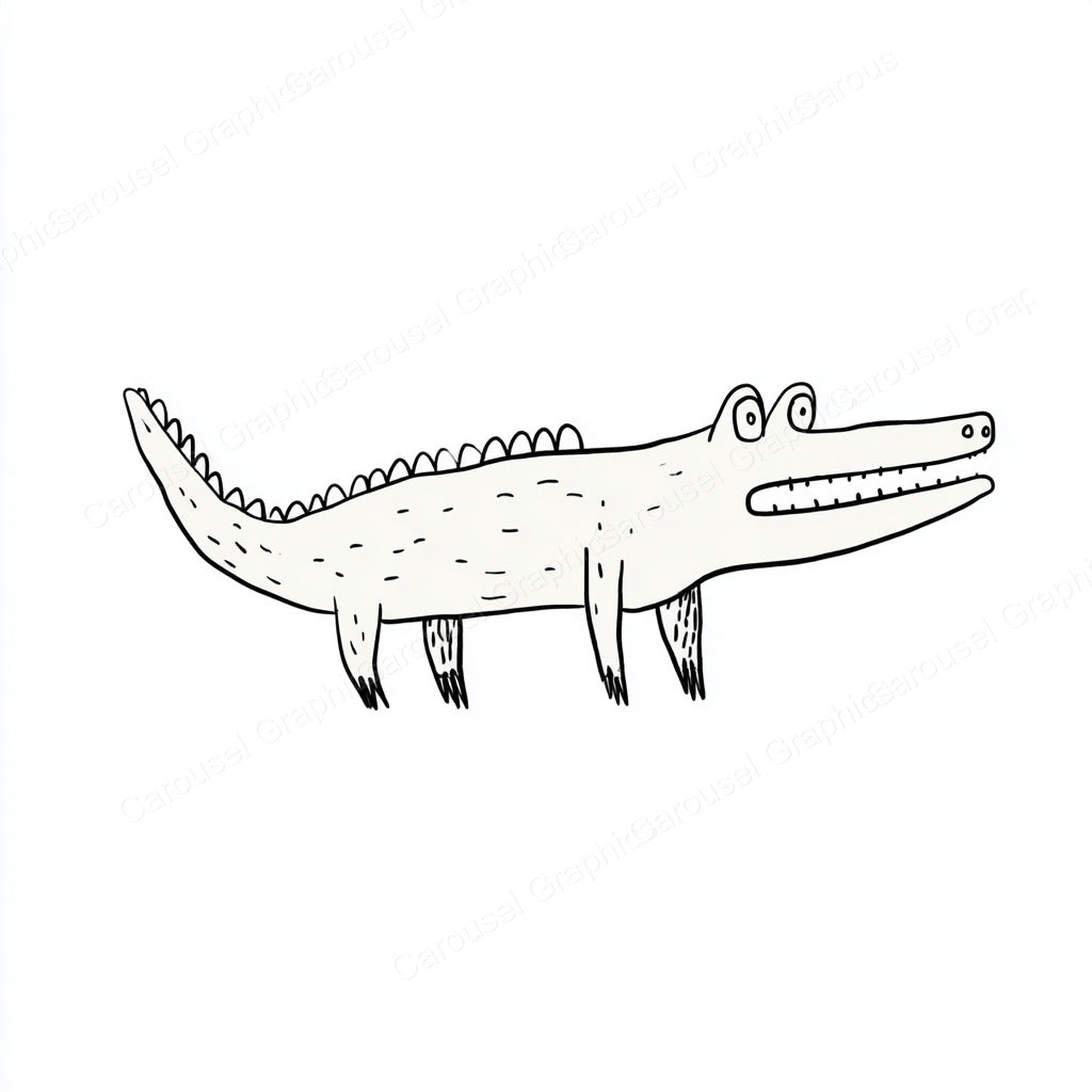 Alligator Vector Graphic preview