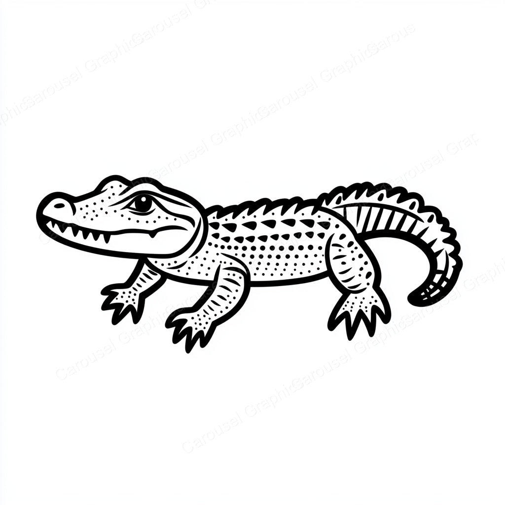 Alligator Vector Graphic preview