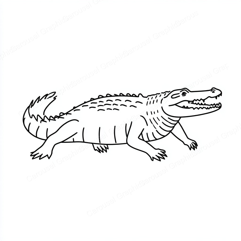 Alligator Vector Graphic preview