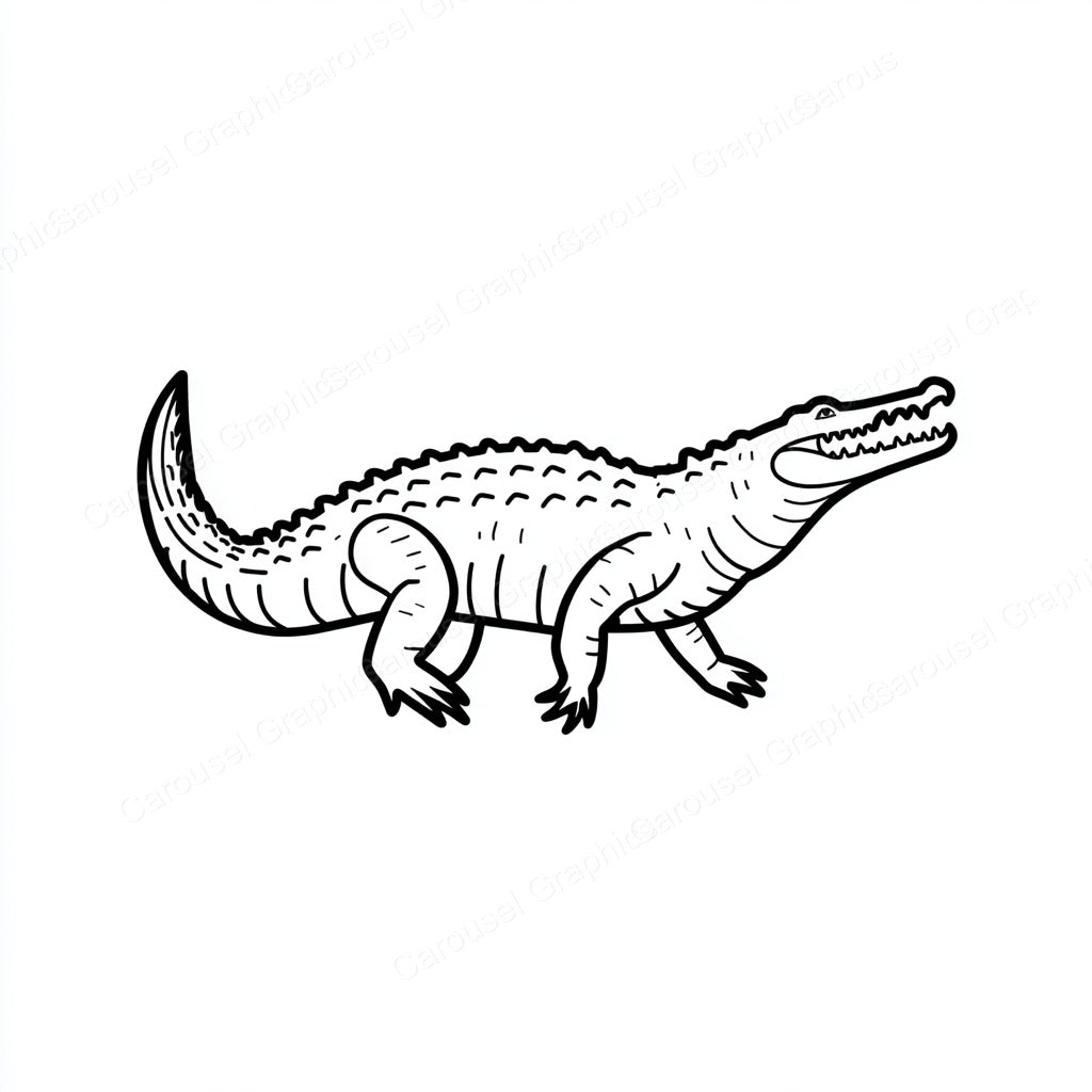 Alligator Vector Graphic preview