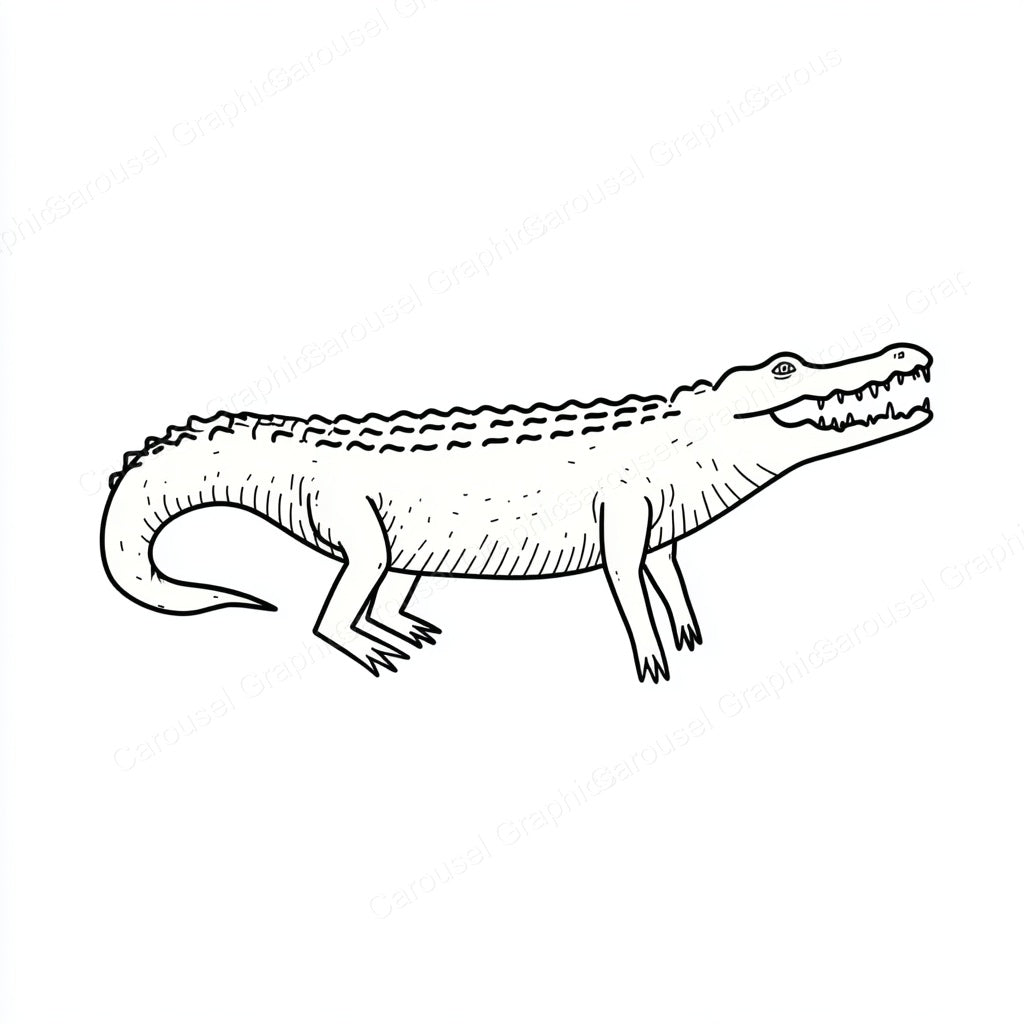 Alligator Vector Graphic preview