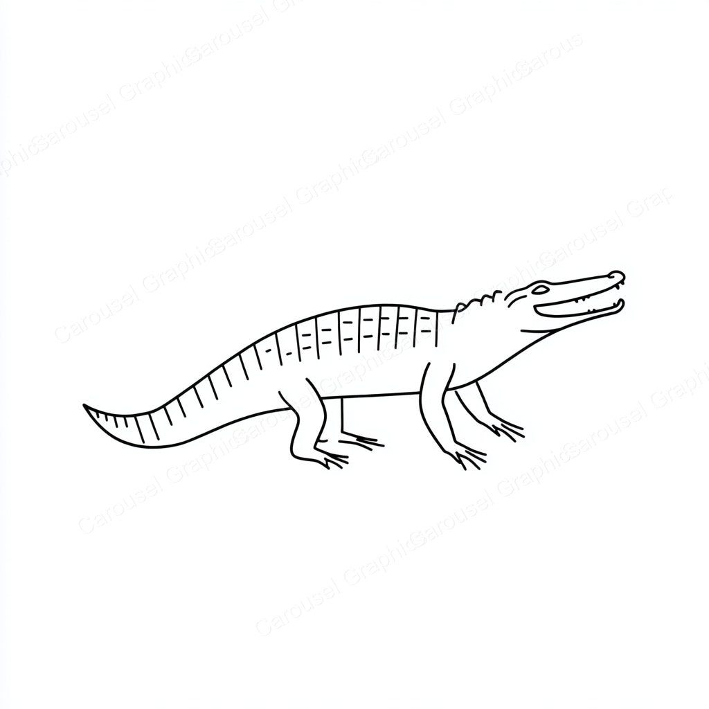 Alligator Vector Graphic preview