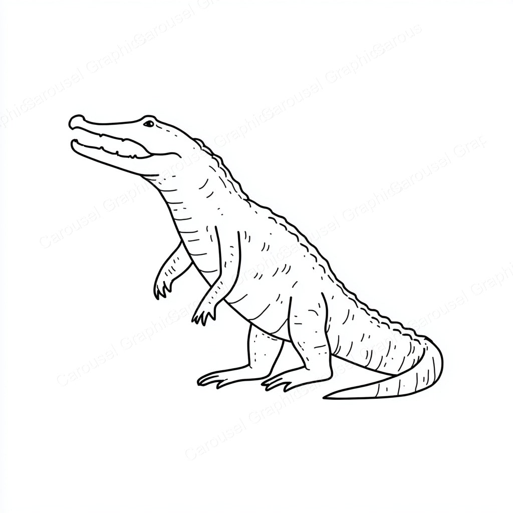 Alligator Vector Graphic preview