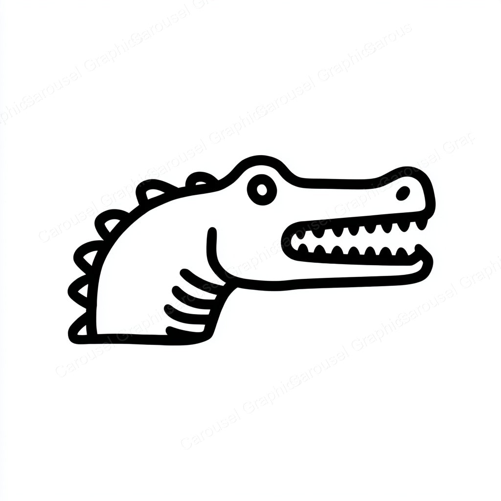 Alligator Vector Graphic preview