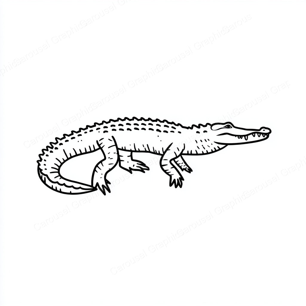 Alligator Vector Graphic preview