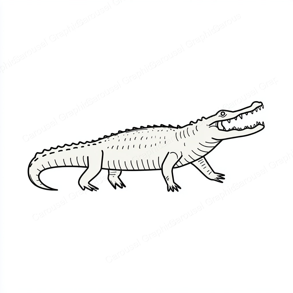 Alligator Vector Graphic preview