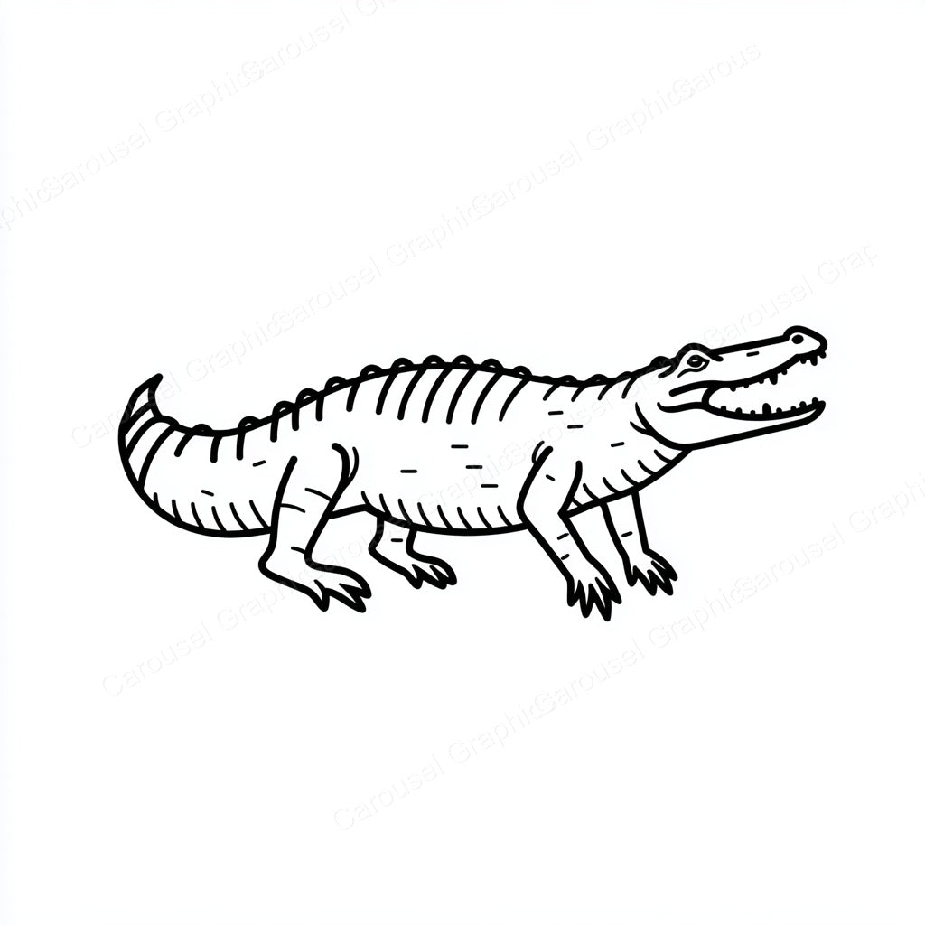 Alligator Vector Graphic preview