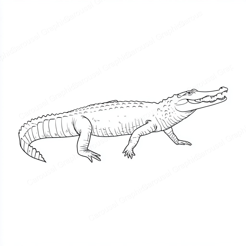 Alligator Vector Graphic preview