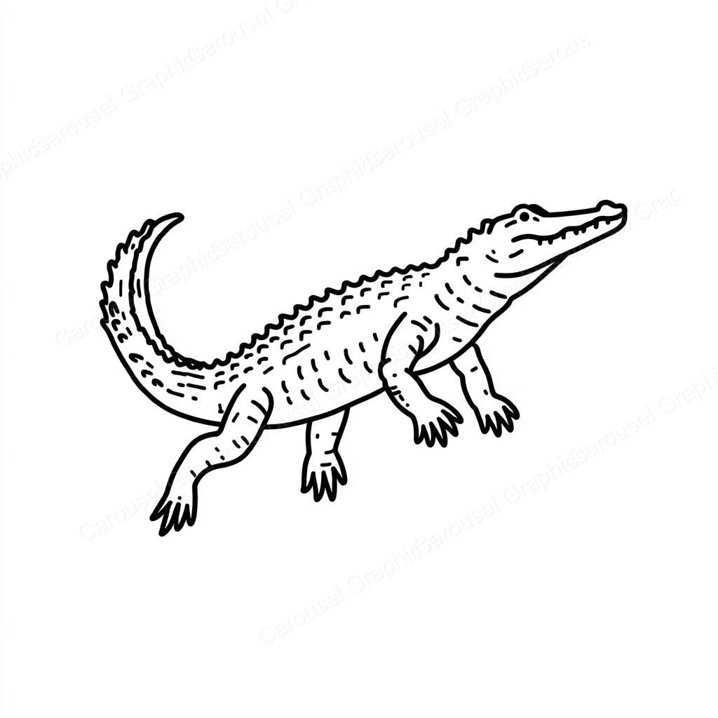 Alligator Vector Graphic preview