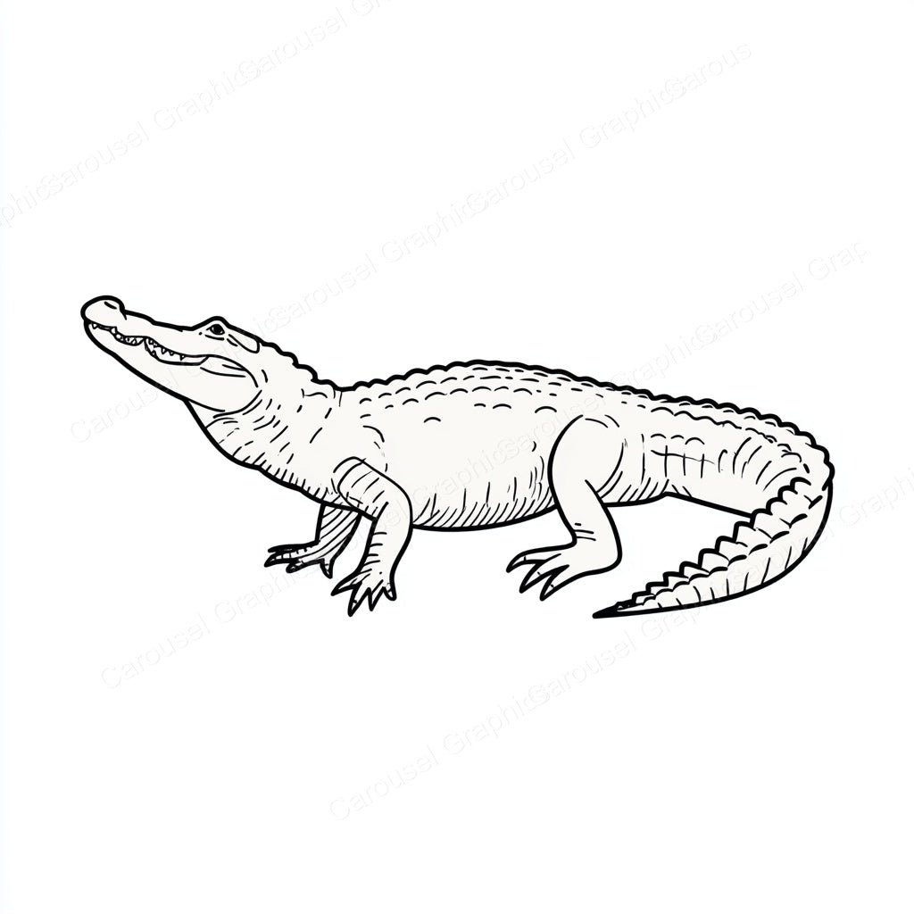 Alligator Vector Graphic preview