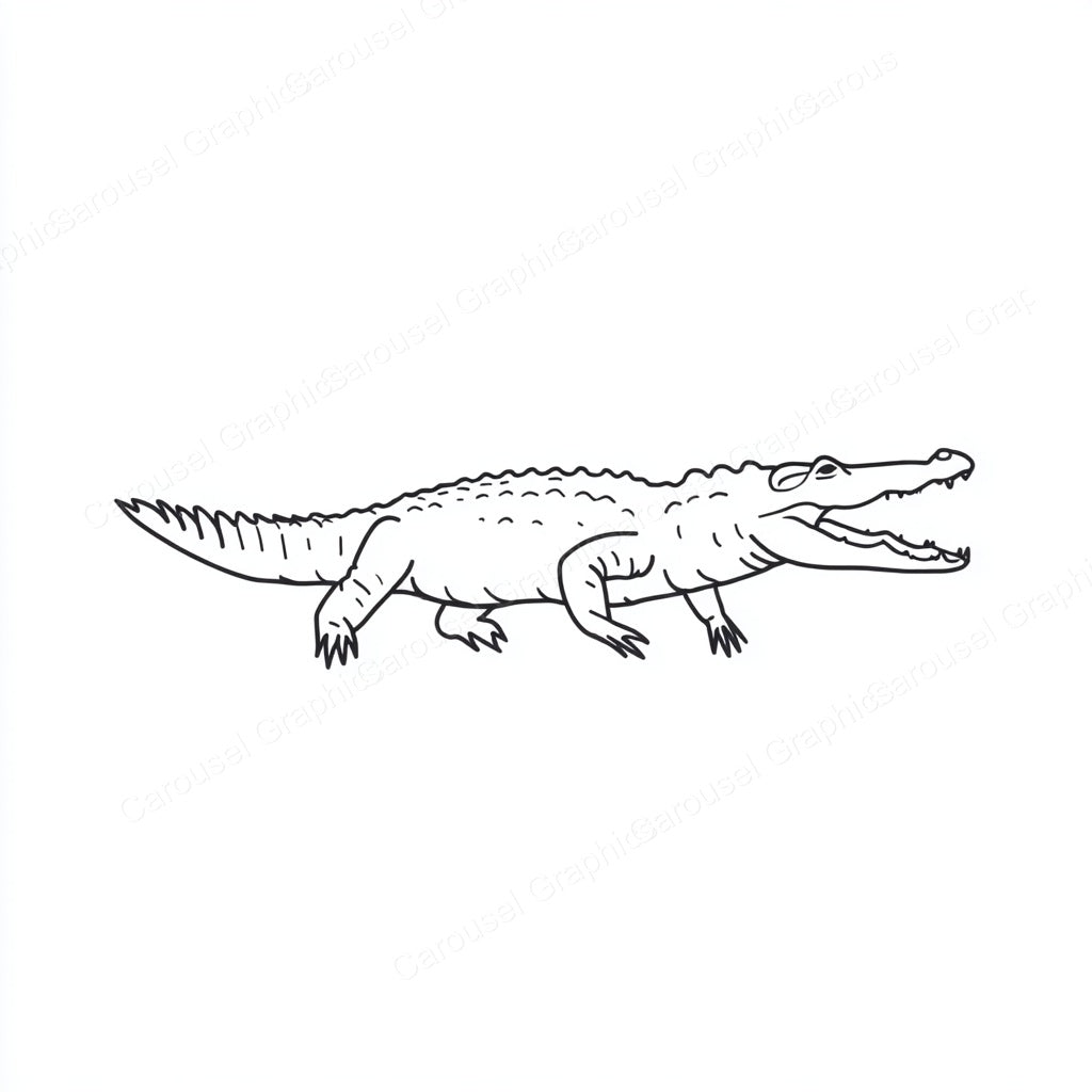 Alligator Vector Graphic preview
