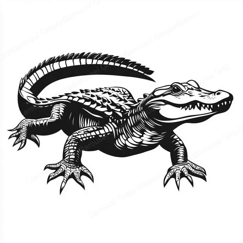 Alligator Vector Graphic preview