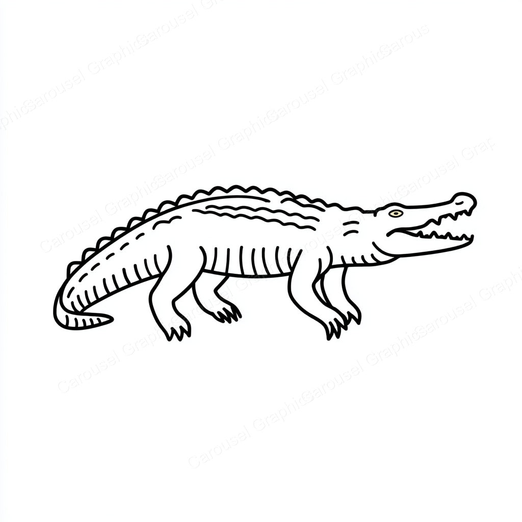 Alligator Vector Graphic preview