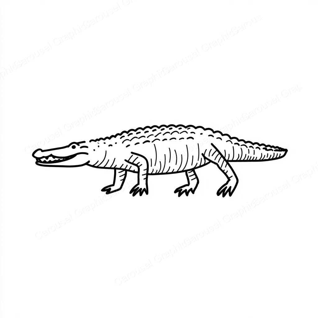 Alligator Vector Graphic preview