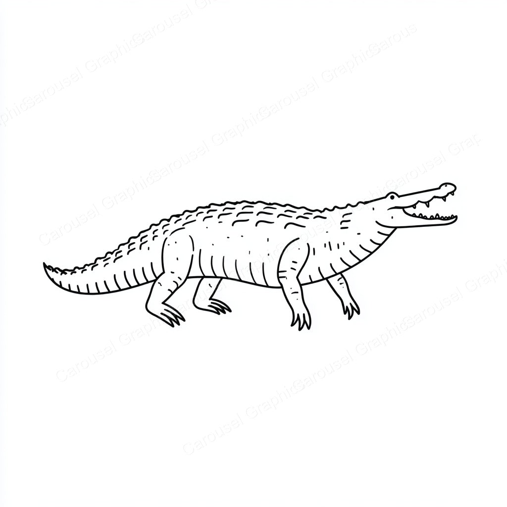 Alligator Vector Graphic preview