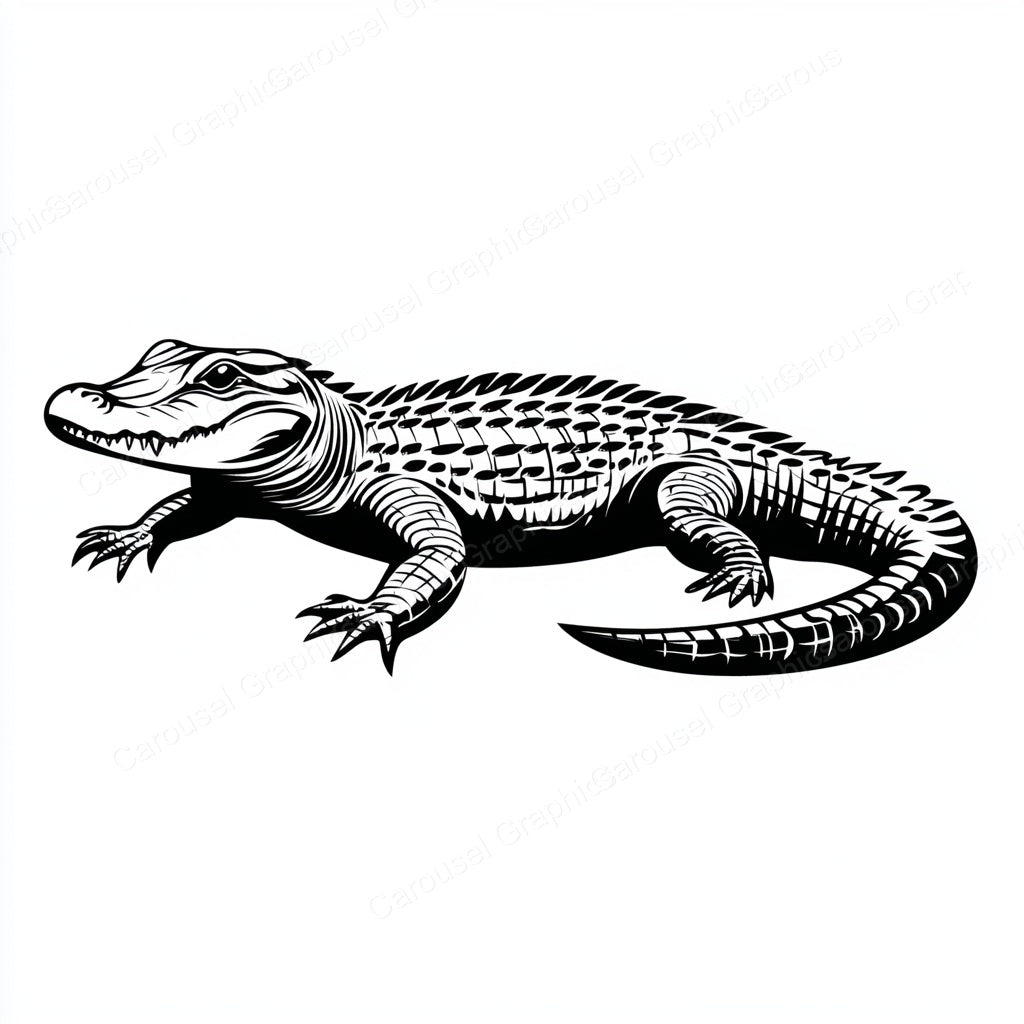 Alligator Vector Graphic preview