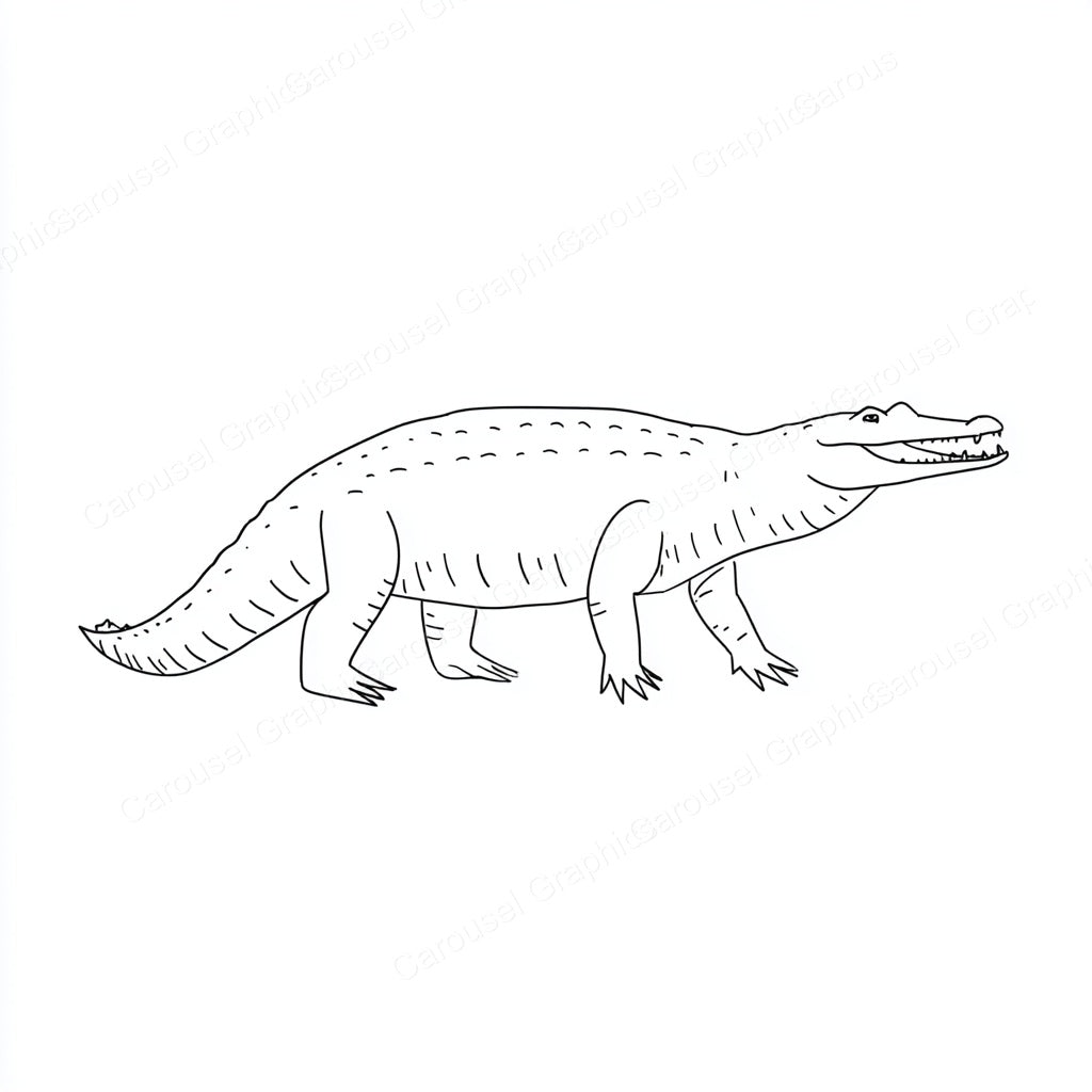 Alligator Vector Graphic preview