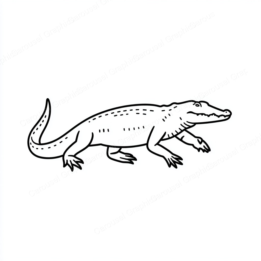 Alligator Vector Graphic preview