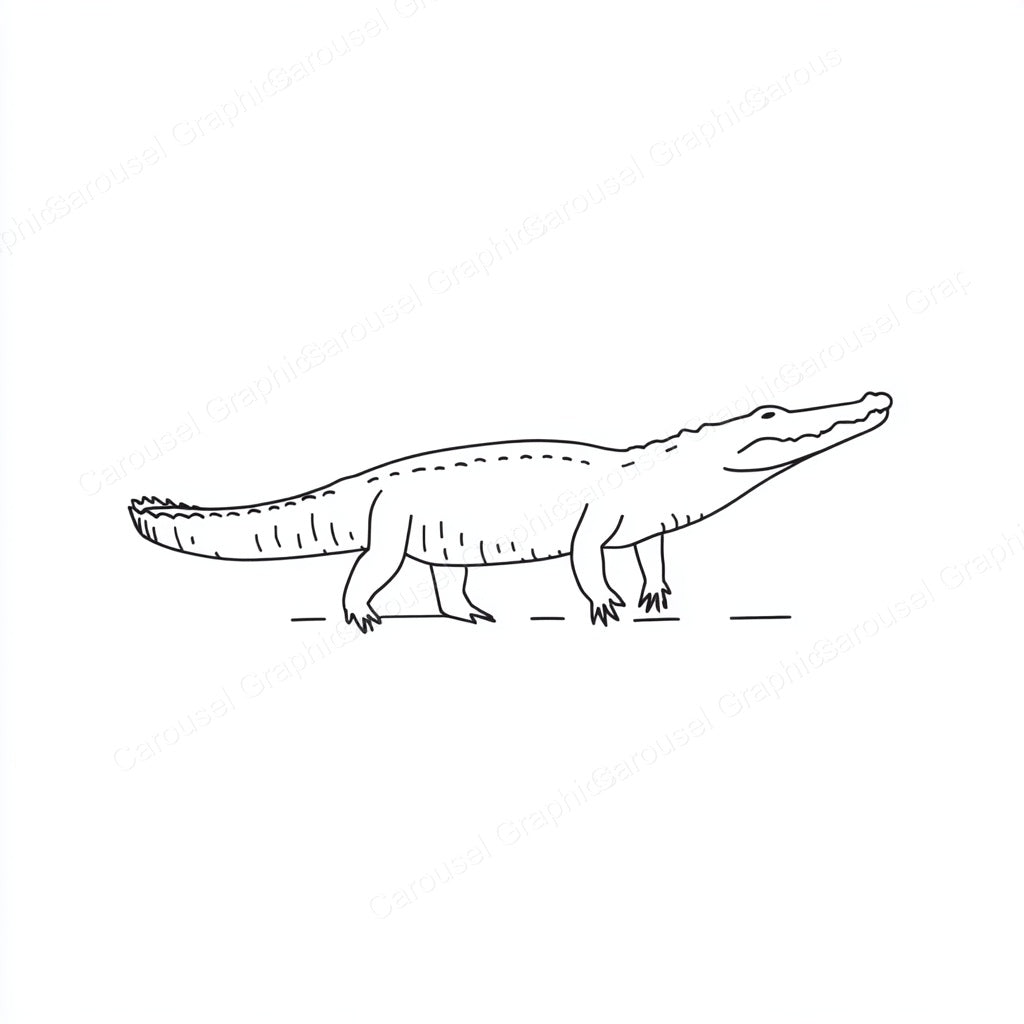 Alligator Vector Graphic preview