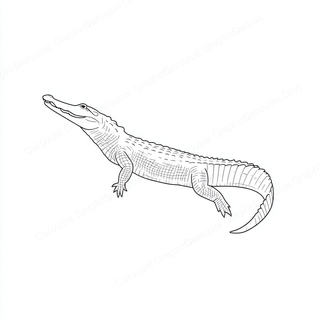Alligator Vector Graphic preview