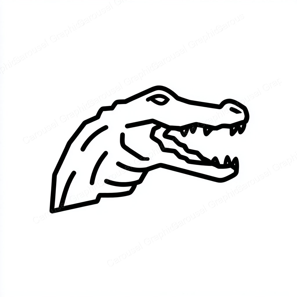 Alligator Vector Graphic preview