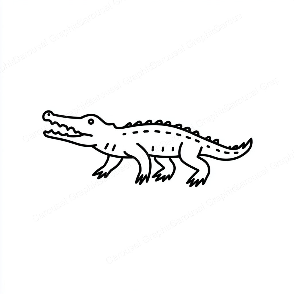 Alligator Vector Graphic preview