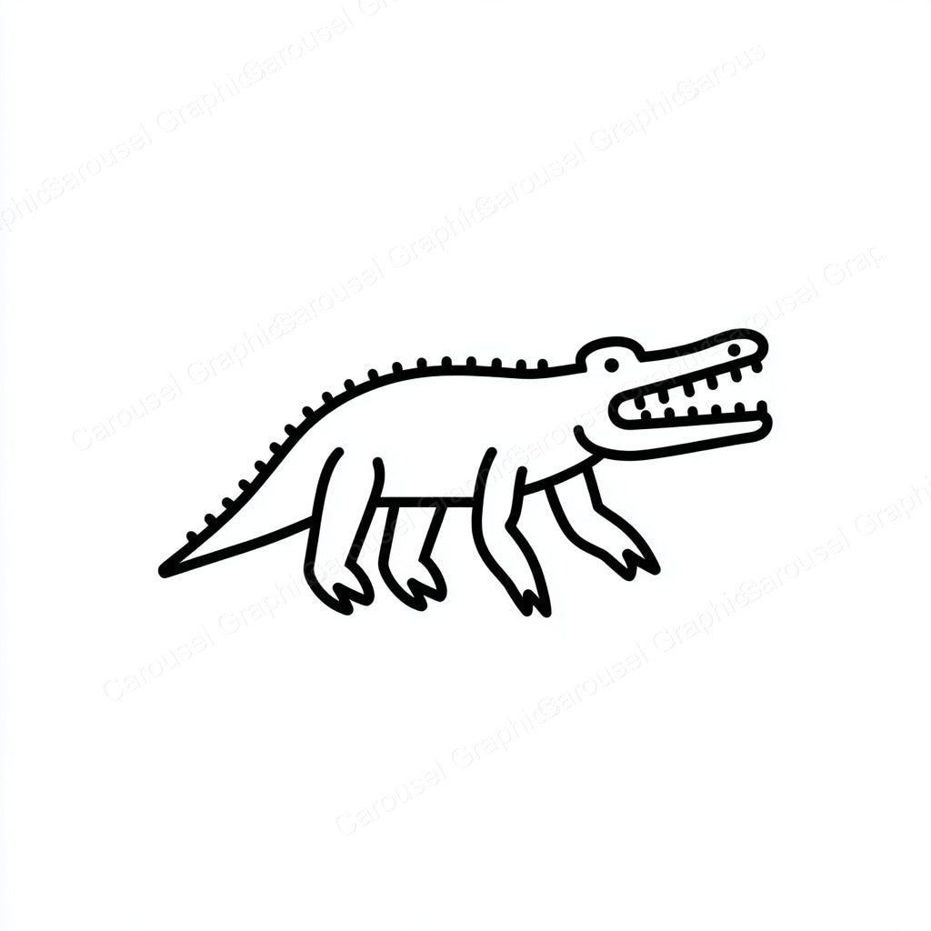 Alligator Vector Graphic preview